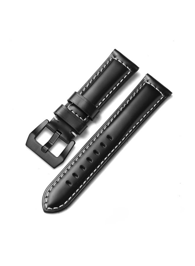 For Iwatch Strap Genuine Leather Apple Watch Strap Applewatch8 Huawei Gt3 Samsung S1 Pena Sea - Image 1