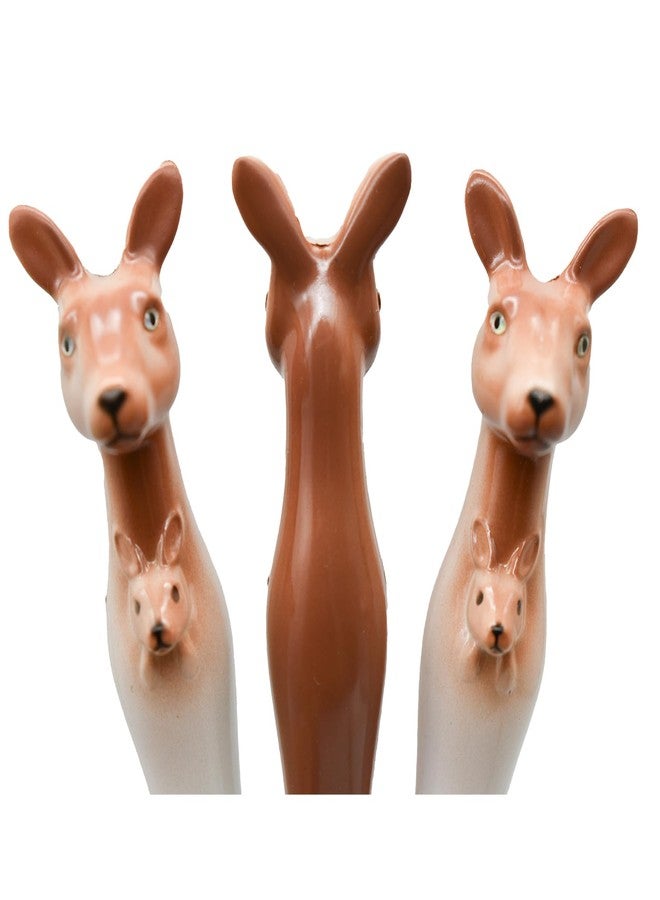 Lopenle 4 PCS Novelty Kangaroo Pens Animal Ballpoint Pens Cute Pens With Black Ink For Kids Adults School Office Birthday Party - Image 5