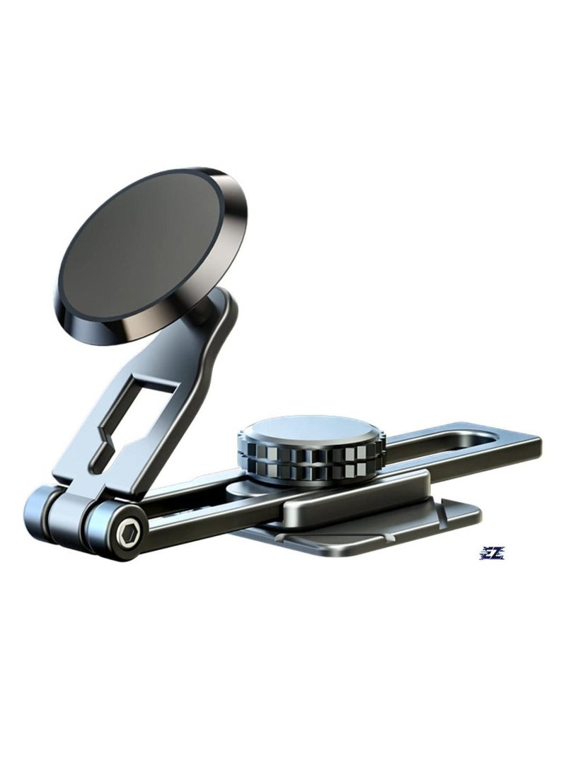 ELTRAZONE Magnetic Car Phone Mount – Alloy Folding Holder with 6X Stronger Magnets, 360° Rotation, Universal Dashboard Holder for 4-7in Phones – Compatible with Multiple Brands - Image 1