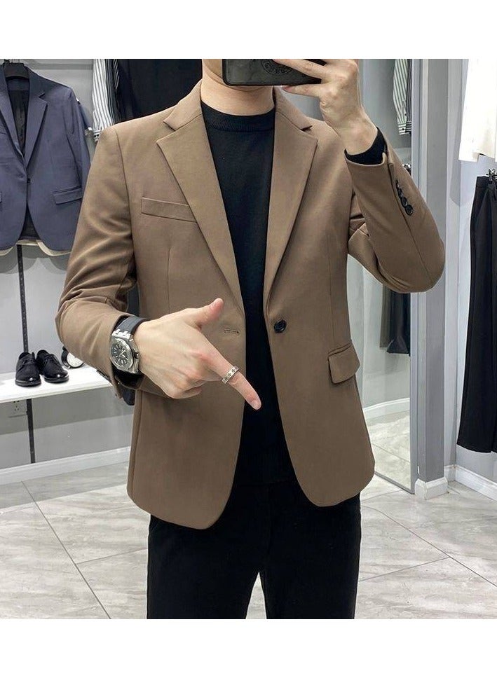 KUYING Slim-fit Casual Single-breasted Business Suit Jacket  - Image 1