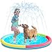 SLOOSH 60 NonSlip Splash Pad Sprinkler Outdoor Water Play Toys Backyard Fountain Mat for Toddlers Kids Dogs Thickened Sprinkler Outside Pool Party Durable for Girls Boys Pets 60in Multicolor - Image 3
