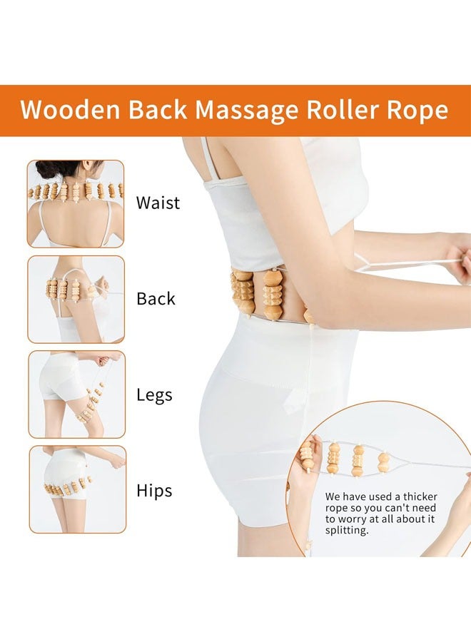 Arabest 6-Piece Wood Therapy Massage Tools,  Lymphatic Drainage Massager Kit, Body Sculpting Tools Scraping Stick Beech Wood Therapy Kit  for Muscle Pain Relief - Image 5