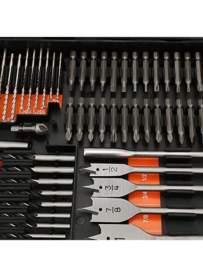 Premium Multi-Material Drill Bit & Screwdriver Combo Kit – Wood, Metal, Masonry & Cement Drilling & Driving Accessories Set – Universal Power Tool Bits Compatible with Most Drills - Image 3