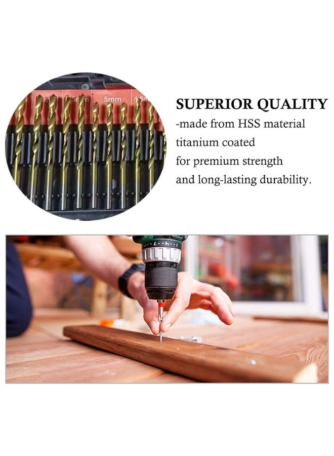 Premium Multi-Material Drill Bit & Screwdriver Combo Kit – Wood, Metal, Masonry & Cement Drilling & Driving Accessories Set – Universal Power Tool Bits Compatible with Most Drills - Image 5