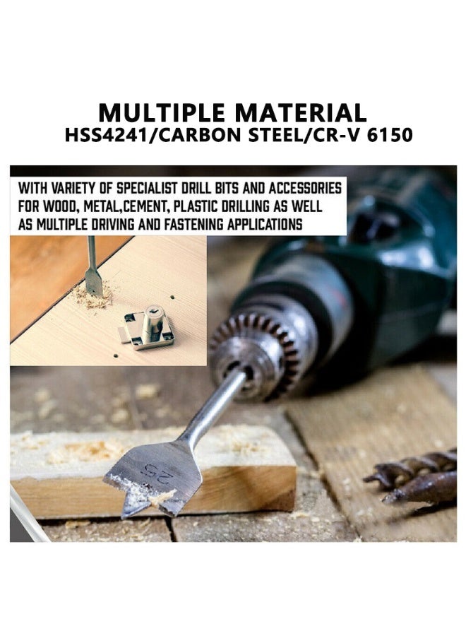 Premium Multi-Material Drill Bit & Screwdriver Combo Kit – Wood, Metal, Masonry & Cement Drilling & Driving Accessories Set – Universal Power Tool Bits Compatible with Most Drills - Image 2
