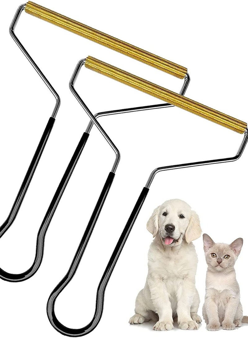 KASTWAVE 2 Pack Portable Lint Remover Pet Hair Cleaner for Fuzz Fabric Double Sided Roller Quick Epilator Shaver Dog Cat from Clothing Furniture Blanket Stair Carpets - Image 1