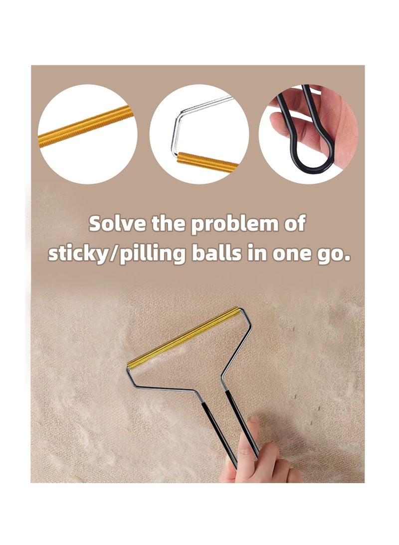 KASTWAVE 2 Pack Portable Lint Remover Pet Hair Cleaner for Fuzz Fabric Double Sided Roller Quick Epilator Shaver Dog Cat from Clothing Furniture Blanket Stair Carpets - Image 5