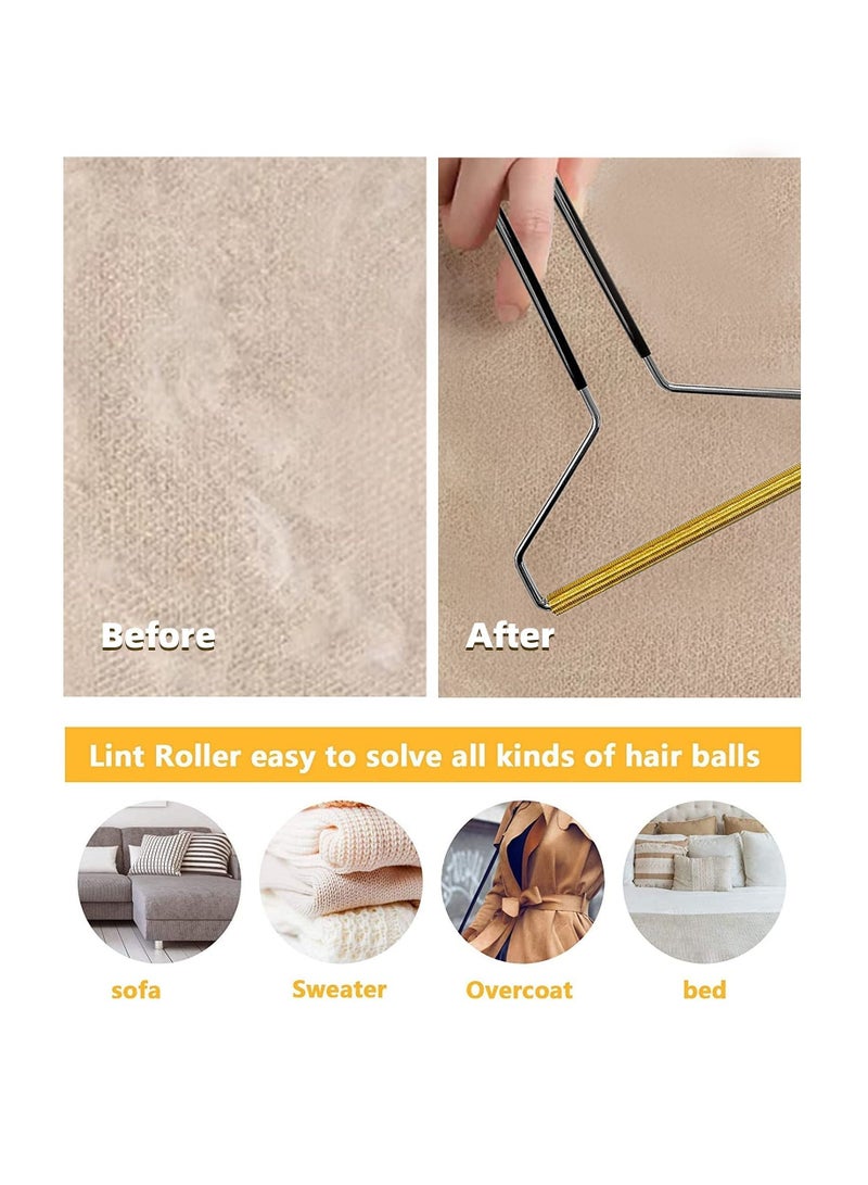 KASTWAVE 2 Pack Portable Lint Remover Pet Hair Cleaner for Fuzz Fabric Double Sided Roller Quick Epilator Shaver Dog Cat from Clothing Furniture Blanket Stair Carpets - Image 4