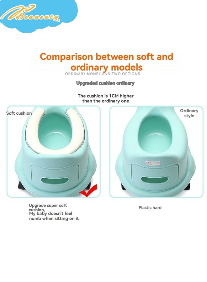 Beauenty Potty Seat for Kids, Baby Potty Training Seat Chair with Cushion Seat, Closing Lid, Support Handle and Removable Bowl | Toilet Seat for kids | Baby Potty Seat for 0 to 5 Years - Image 4