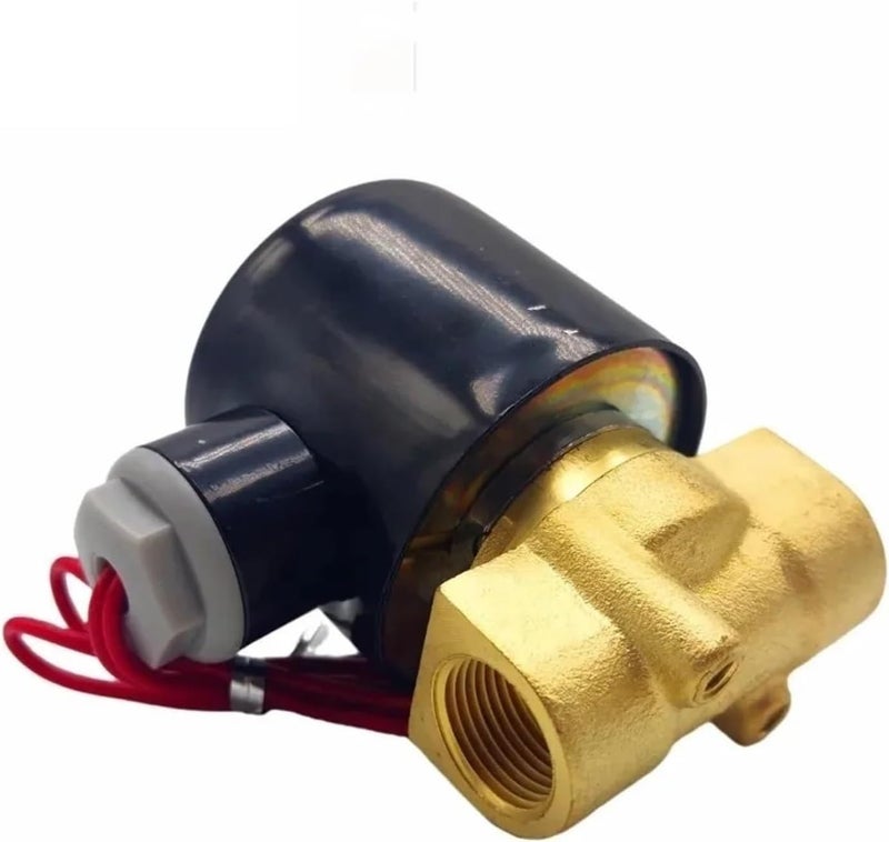 Solenoid Valve Normally Closed Brass DN06/08/10/15/20/25 1/4" 3/8" 1/2" 3/4" 1" 12V 220V 24v Pneumatic for Water Oil Helium Gas(DN25,G_220V_Copper Body) - Image 1