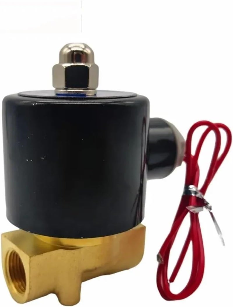 Solenoid Valve Normally Closed Brass DN06/08/10/15/20/25 1/4" 3/8" 1/2" 3/4" 1" 12V 220V 24v Pneumatic for Water Oil Helium Gas(DN25,G_220V_Copper Body) - Image 3