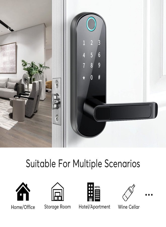 CATCHFACE TTLock Smart Lock - Bluetooth Enabled Fingerprint & Touchscreen Keyless Entry Auto Lock for Front Door, Office, Apartment, Garage - Image 5