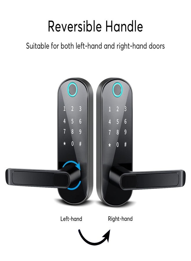 CATCHFACE TTLock Smart Lock - Bluetooth Enabled Fingerprint & Touchscreen Keyless Entry Auto Lock for Front Door, Office, Apartment, Garage - Image 4