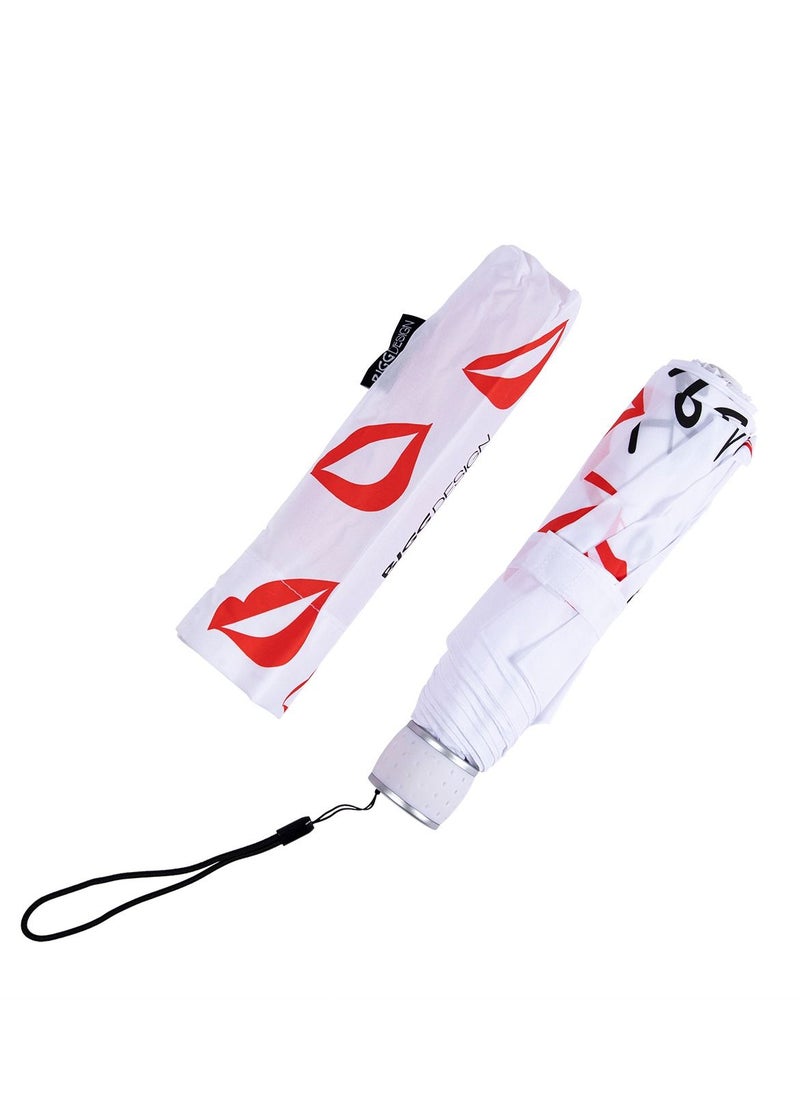 Biggdesign - Biggdesign Languages Mini 8 Ribs Folding Umbrella with UV Protection - Image 1