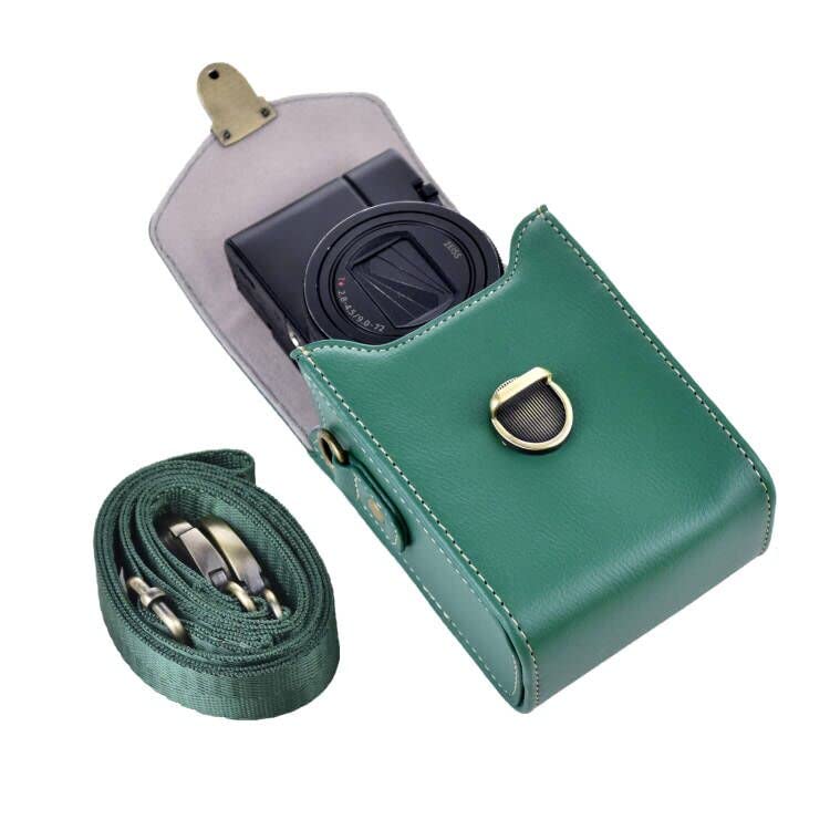 Rieibi Camera Case for Sony RX100 & HX Series - Retro Leather Case for Ricoh GR IIIx/Ricoh GR III II/Canon G7X II/G7X III / SX720/SX730/SX740 / G9X/G9X II/Panasonic Lumix DC-ZS99- Green
