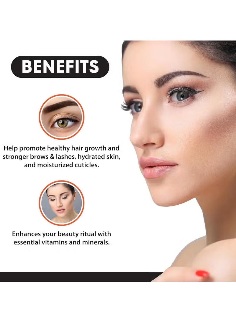 Kate Blanc Organic Castor Oil 60ml Eyelash & Eyebrow Growth Serum | Nourishing Hair, Skin & Nail Treatment | Promotes Hair Growth & Conditions | Cold Pressed & Hexane free | 100% Pure & Hexane-Free - Image 2