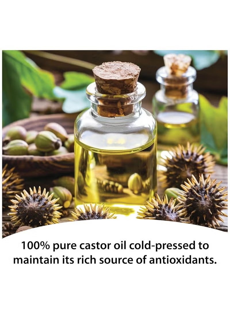 Kate Blanc Organic Castor Oil 60ml Eyelash & Eyebrow Growth Serum | Nourishing Hair, Skin & Nail Treatment | Promotes Hair Growth & Conditions | Cold Pressed & Hexane free | 100% Pure & Hexane-Free - Image 3