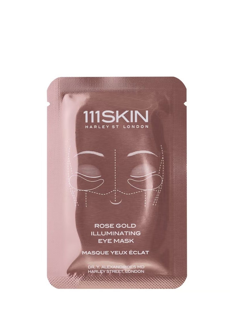 111سكن قناع العيون المضيء بالذهب الوردي من 111SKIN - علبة 8 × 6 مل - Image 3