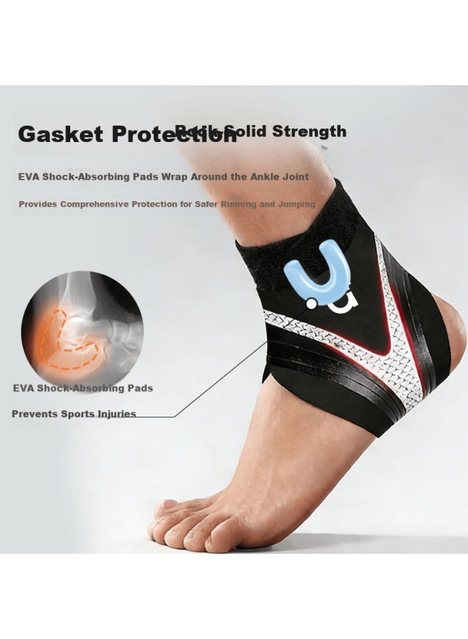 Dishu Ankle Brace Support For Sprained Ankles Ligament Injury Stabilizer Sports Basketball Protective Gear - Image 2