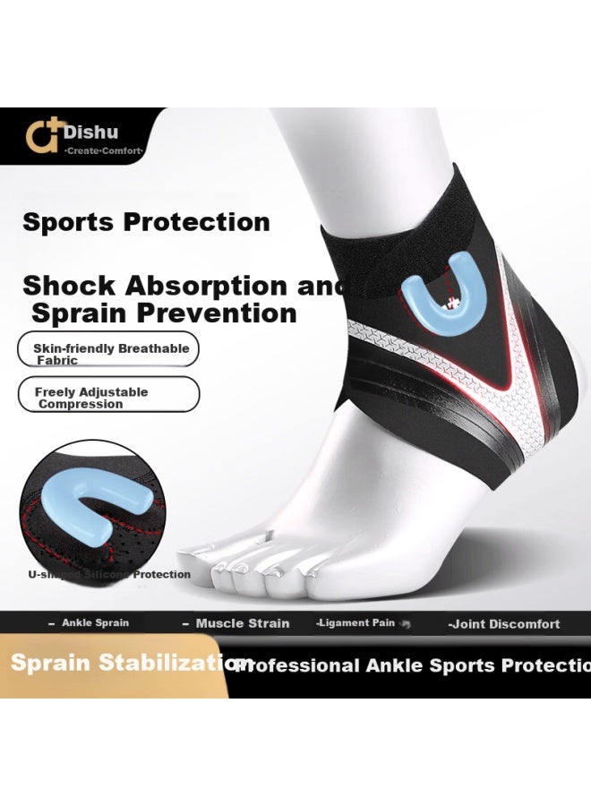 Dishu Ankle Brace Support For Sprained Ankles Ligament Injury Stabilizer Sports Basketball Protective Gear - Image 1
