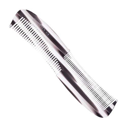 ROOTS Yoga Hair Comb | Dual Teeth For Styling & Detangling | Rounded Teeth prevent Hair damage | For Women with Straight, Long, silky, Wavy Hair | Wet & Dry use | Length - 7 Inch | Model No - YC8 - Image 1