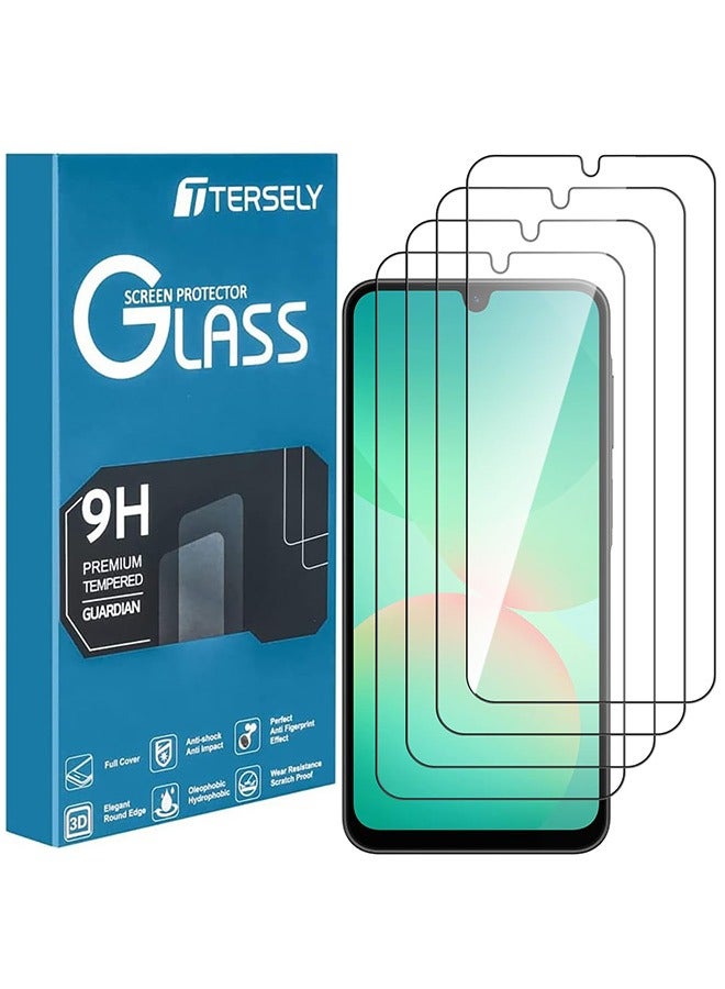 Tersely [4-Pack]Tempered Glass Screen Protector for Samsung Galaxy A26 5G, Case Friendly, Ultra-clear, Shatterproof Anti-Scratch Film Screen Protector - Image 1