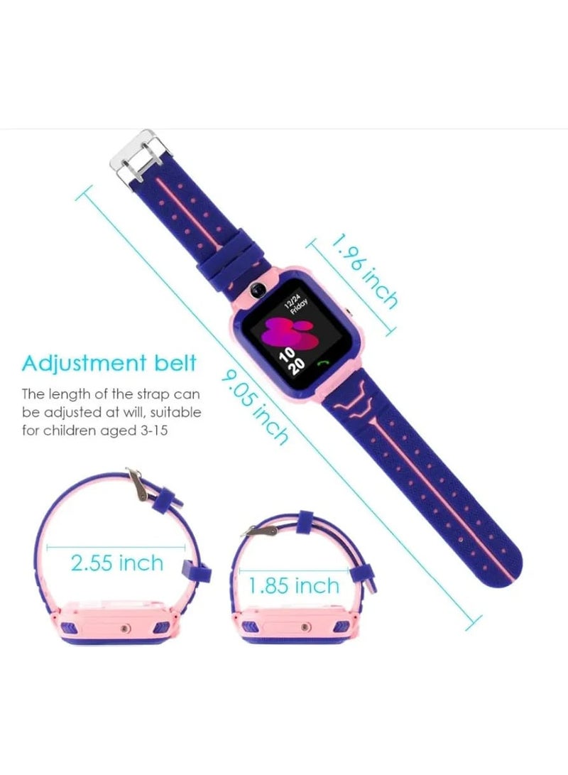 Next Store Q12 Kids Smartwatch with GPS, LBS, phone calls, color screen, SIM card support, real-time location tracking via mobile app, and a comfortable and safe design for children (pink) - Image 2