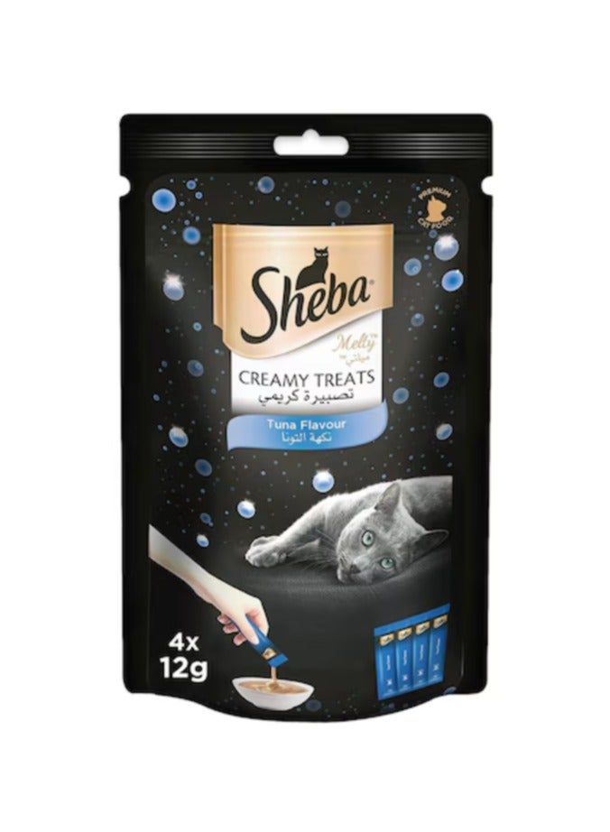 Sheba علاجات القطط مزيج التونة الذائبة