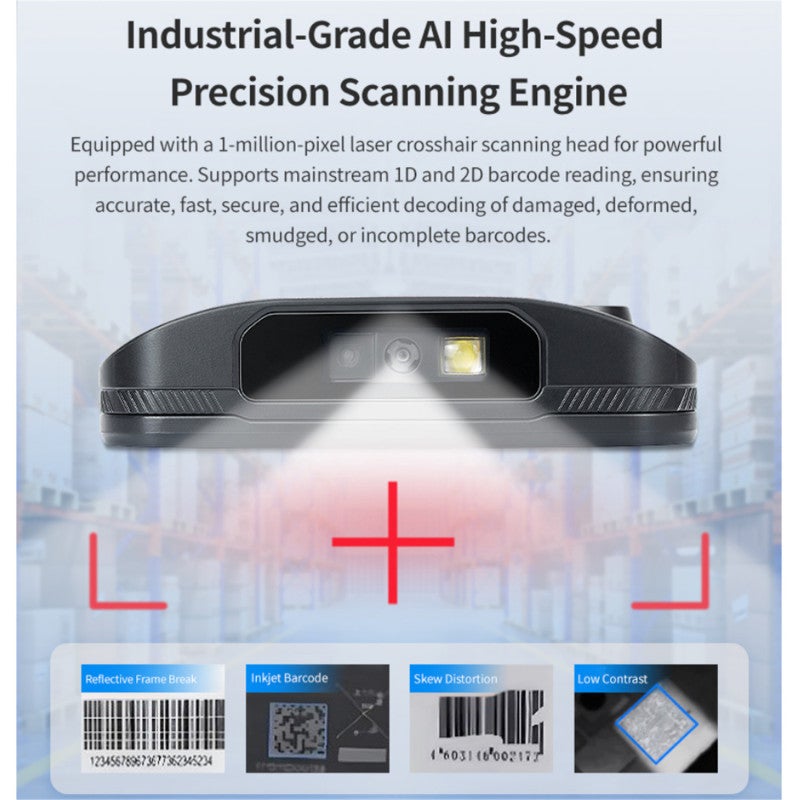 Handheld Terminal 5000mAh Battery High-performance 8-core Processor Smart PDA - IP65 Protection Rating Barcode Scanner for Industrial Outdoor Data Collection - Image 4