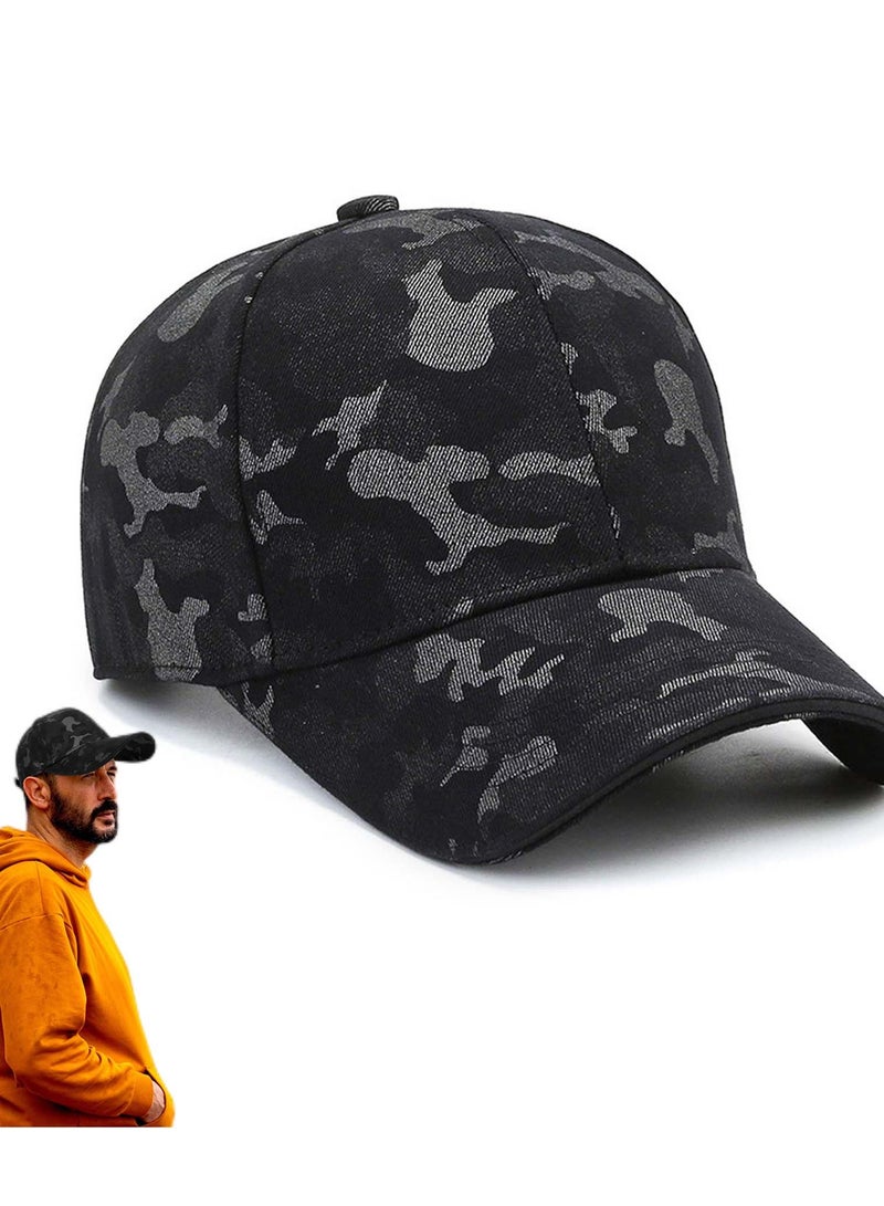 نيبمينينت Baseball Cap - Camouflage for Women Men, Unisex Adjustable Ponytail Trucker Fashion Hat Running Sports Summer Outdoor Vintage Camo Sun Dad Gifts - Image 1