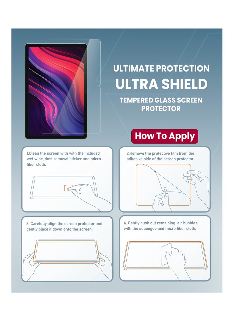 Moxedo Moxedo Ultra Shield Tempered Glass Screen Protector HD Clear Compatible with Xiaomi Redmi Pad SE 2023 11 inch  - Image 3