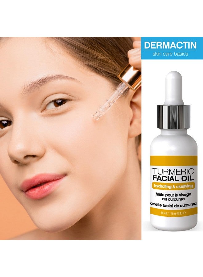 ديرماكتين زيت الكركم لترطيب وتنقية الوجه من تي إس، زيت الكركم للوجه، 1 أونصة. - Image 2