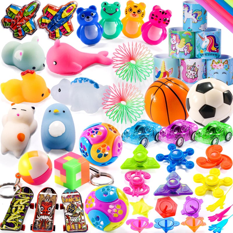 WESAYEE 57PCS Treasure Chest for Kids Small Prizes Party Favors for Kids 812 48 35 Rewards Treasure Box Fidget Toys for Classroom Prizes Goodie Bag Stuffers Pinata Filler Claw Machine Toys Refill - Image 2