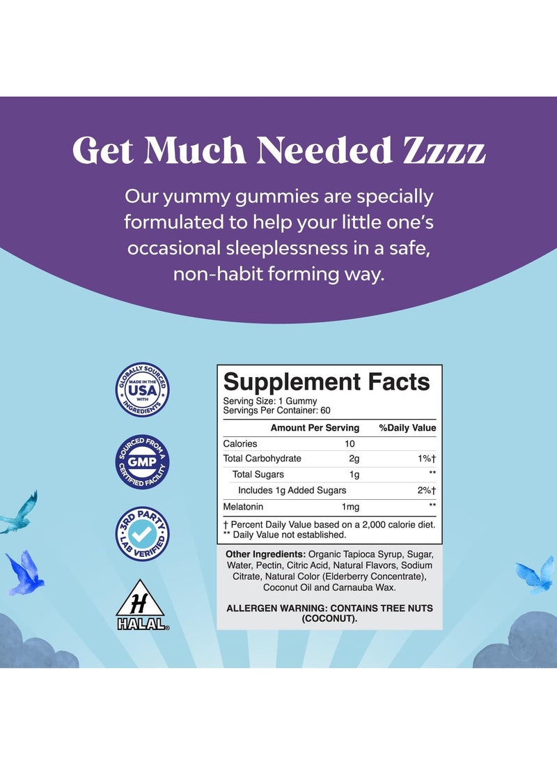 Natures Craft - Kids Melatonin Gummies, Sleep & Mood, 60 Gummies - Image 1