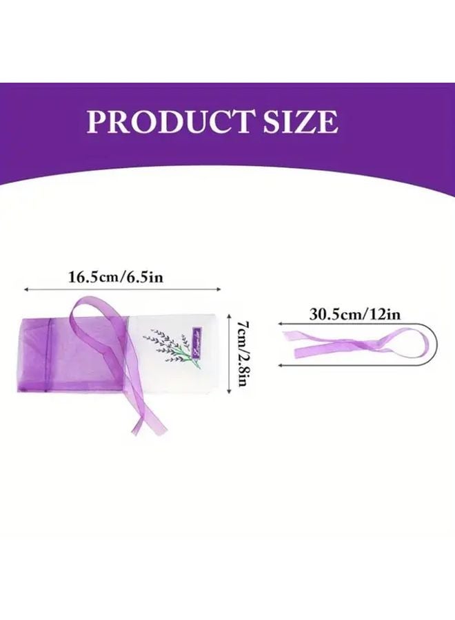 50pcs Lavender Sachet Bags Empty Drawstring for DIY Floral Closet Drawer Gift - Image 5
