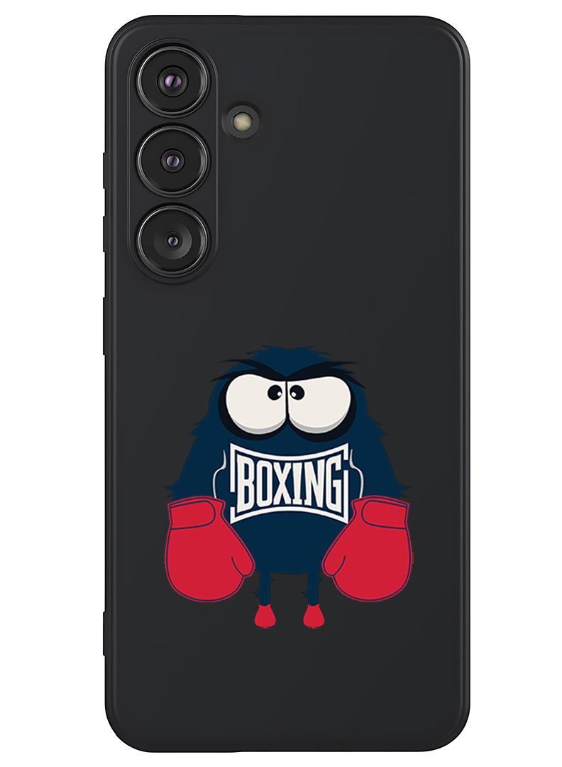 Theodor Protective Slim Fit Case Liquid Silicone Cover with Full Body Protection Anti-Scratch Shockproof Case For Samsung Galaxy S25 (Black) - Boxing - Image 1