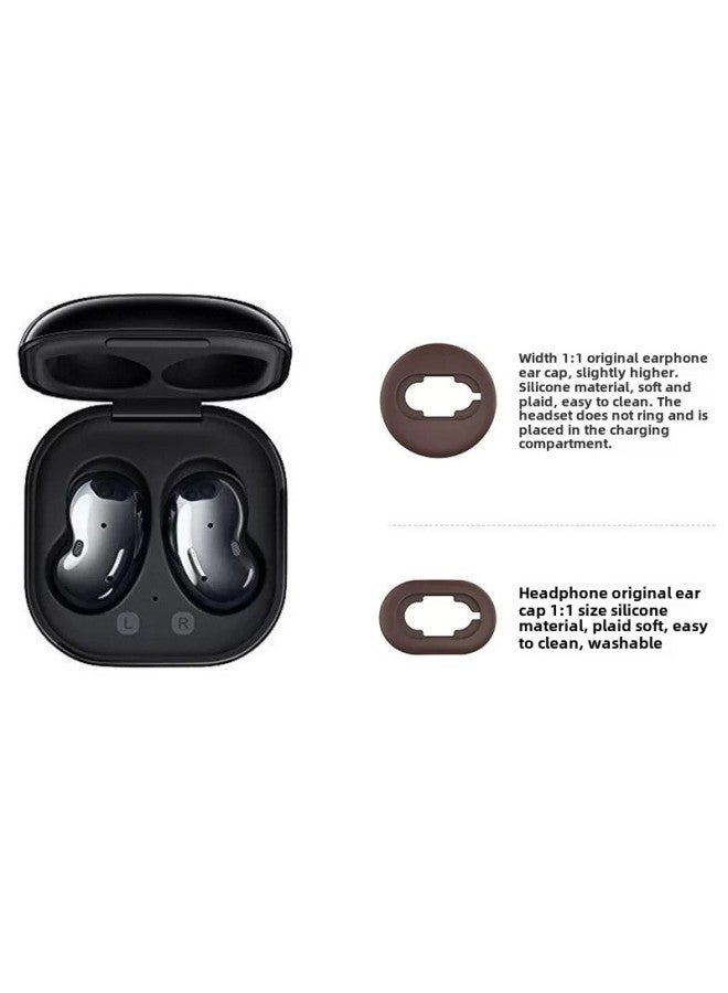 For Samsung Galaxy Buds Live Ear Wing Ear Cap Earplugs SM-R180 Bluetooth Headset Silicone Cover-Color:Large Black Pair-Model:SM-R180 - Image 3