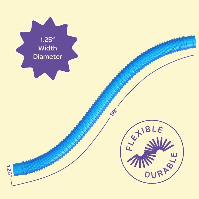 SEWANTA Replacement Hose For Above Ground Pools [Set of 2] 1.25" Diameter, 59" Long Accessory Pool Pump Replacement Hose - Filter Pump Hose Compatible with Intex Pump Models #607/#637 - Image 5