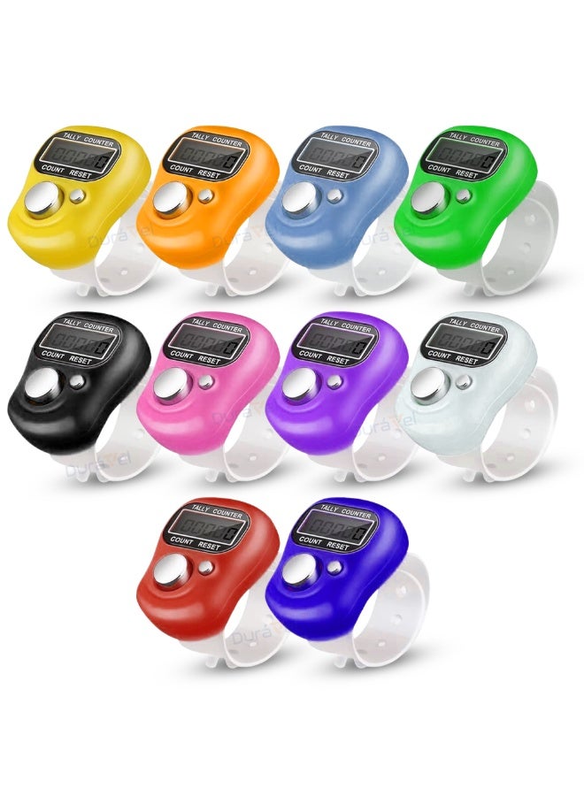 Duravel Electronic Finger Counter,Finger Tasbih, Resettable 5 Digit LCD Electronic Digital Display Finger Hand, Electronic Tasebeeh, Ramadan Gifts, for Prayer, Sports, Goods Count,10 Piece - Image 1