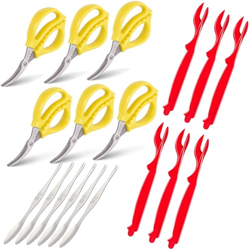 Sisims Endurance Kitchen shears Seafood Scissors for Shrimp crab lobster snow crab 6.1 Inch Stainless Steel - Image 1