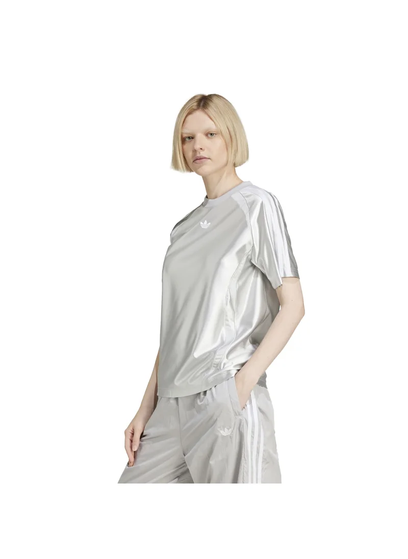 اديداس adidas TEAMGEIST TEE Grey Originals Women T-SHIRTS