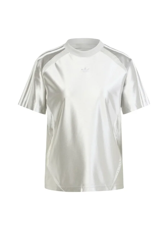 اديداس adidas TEAMGEIST TEE Grey Originals Women T-SHIRTS