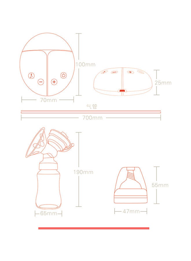Cool Baby Butterfly Breast Pump Electric Milk Collector - Image 3