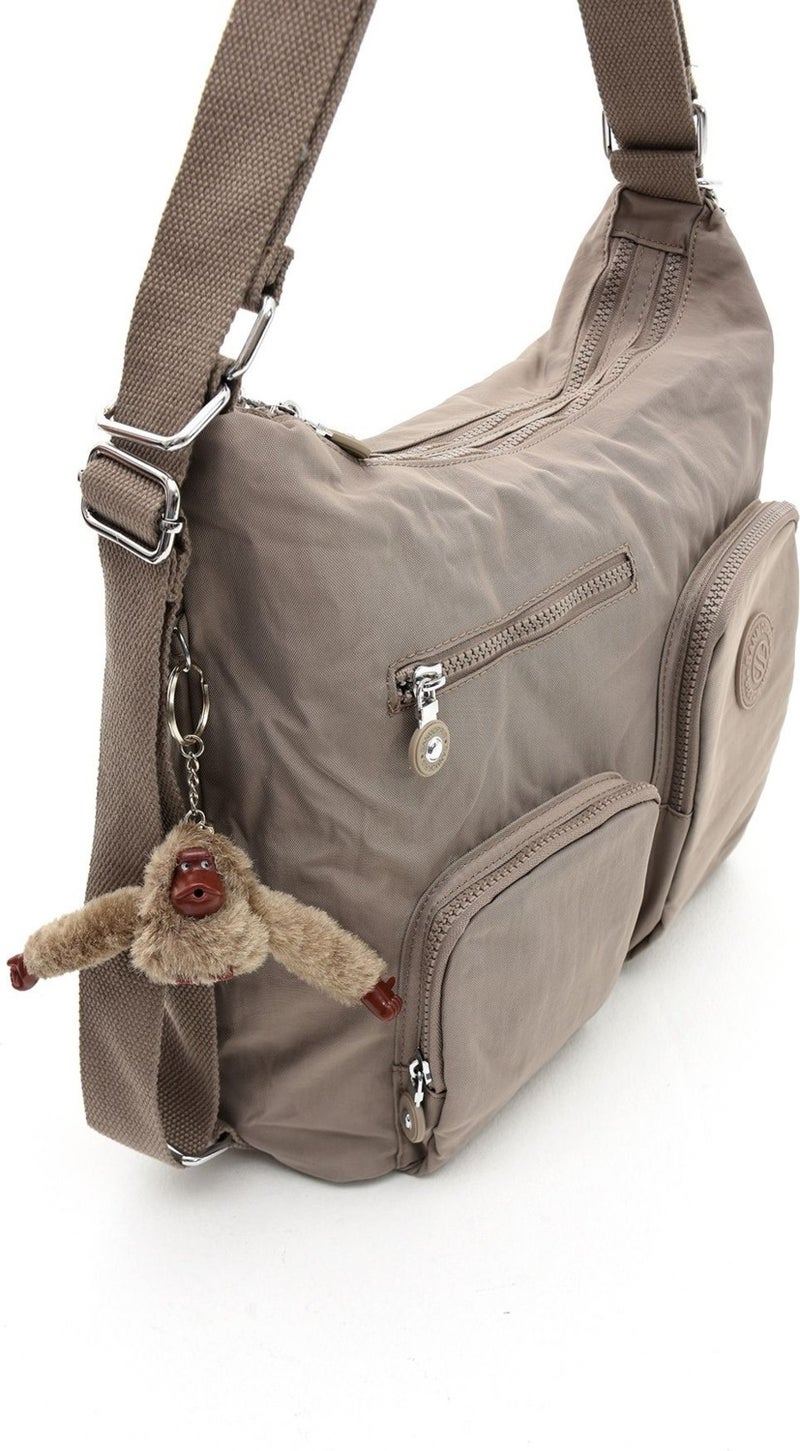 Sanmorris Women's Large Size Waterproof Parachute Fabric Cross Strap Shoulder and Backpack with Compartments - Image 3