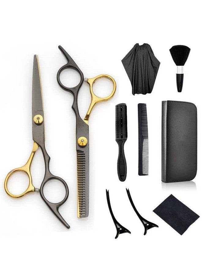 maycreate MAYCREATE® Hair Cutting Scissors for Men Stainless Steel Professional Salon Barber Hair Dressing Scissors Barber Kit Scissors for Hair cutting Kit Haircut Dressers Scissor  - Image 1