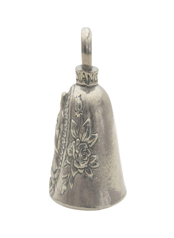 Guardian Bell Virgin Mary Religious Good Luck Bell w/Keyring & Black Velvet Gift Bag | Motorcycle Bell | Lead-Free Pewter | Made in USA - Image 2