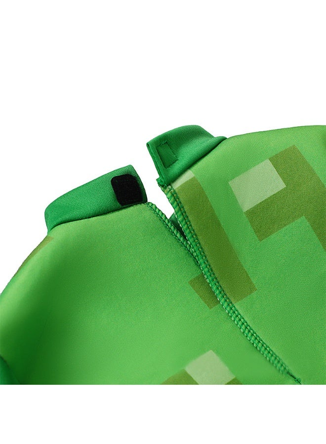 Minecraft crawler character costume, tough guy outfit, Halloween children's costume, green world, XL size Minecraft Crawler Character Costume, for Kids Party - Image 5