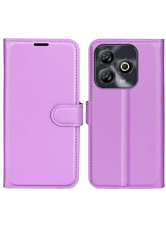 The Bros Case For ZTE Blade A75 Litchi Texture Horizontal Flip Leather Phone Case with Holder