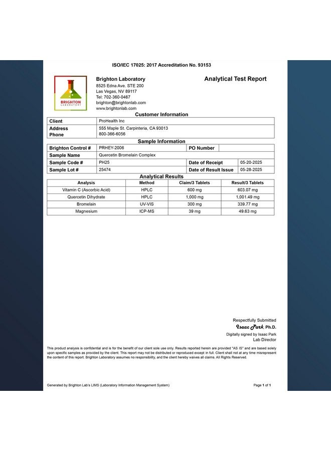 ProHealth Quercetin & Bromelain Complex (100 Tablets) - Natural Anti-Histamine - Sinus and Allergy Support Supplement - Image 3