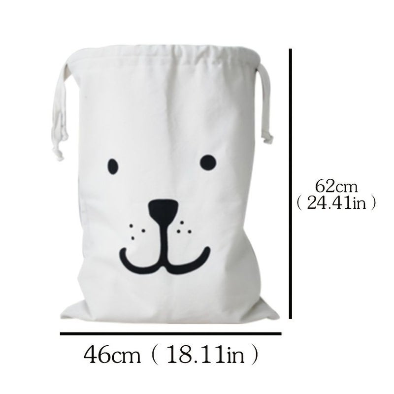 Multi Functional Reusable Canvas Laundry Storage Bag With Drawstring Closure 18.11 X 24.41 Inches For Washing Machine Dirty Clothes Travel And Moving - Image 4